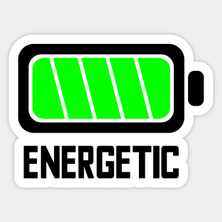 ENERGETIC - Lvl 6 - Battery series - Tired level - E1a Sticker